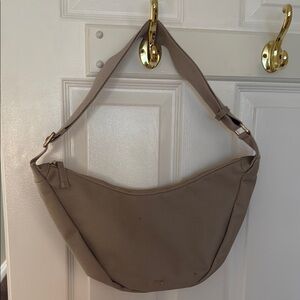 NEW Tan Canvas  Shoulder Bag with Gold Hardware - July Brand